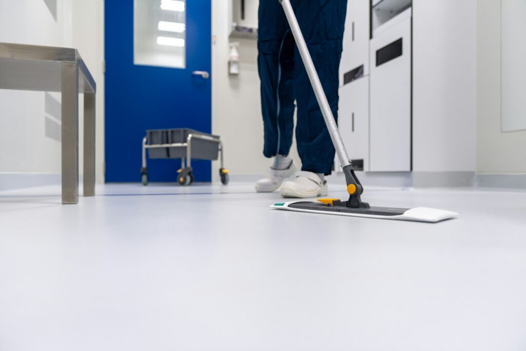 schoonmaak na verbouwing